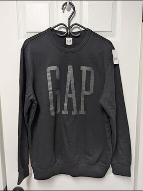 GAP Black Logo Crewneck Sweatshirt